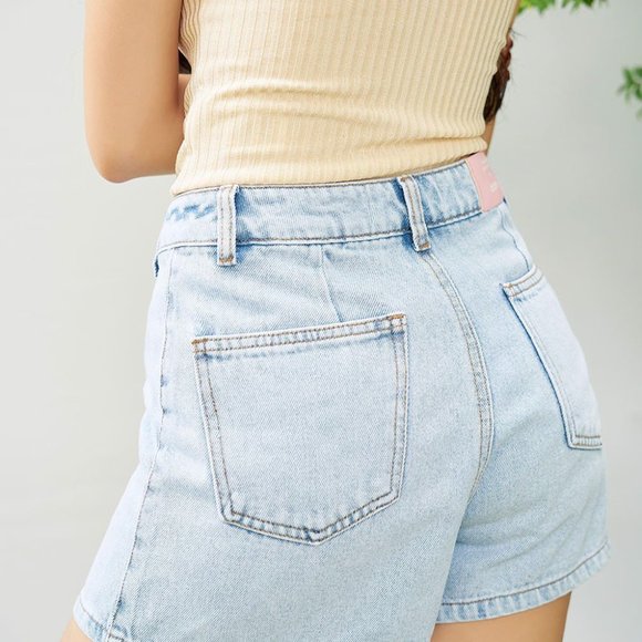 COPY - Short Skirt Denim Blue  - Q0311 - Picture 3 of 5